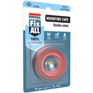 Fix ALL Bandă dublu adezivă transparentă